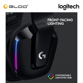 Logitech G733 LIGHTSPEED Wireless RGB Gaming Headset - Black (981-000867)