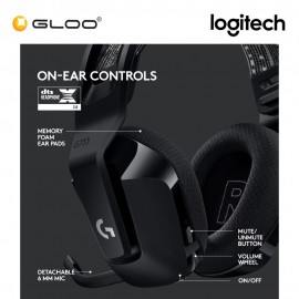 Logitech G733 LIGHTSPEED Wireless RGB Gaming Headset - Black (981-000867)