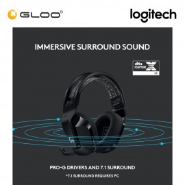 Logitech G733 LIGHTSPEED Wireless RGB Gaming Headset - Black (981-000867)