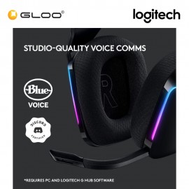 Logitech G733 LIGHTSPEED Wireless RGB Gaming Headset - White (981-000886)