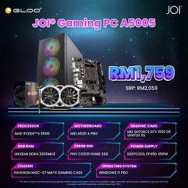 JOI GAMING PC (R5-5500/8GB RAM/256GB SSD/GTX 1650/W11P)