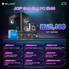 JOI GAMING PC (i5-12400F/16GB RAM/512GB SSD/GEForce RTX 4060/W11P)