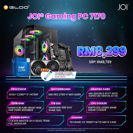 JOI GAMING PC (i7-14700F/32GB RAM/1TB SSD/GEForce RTX 4070/DOS)