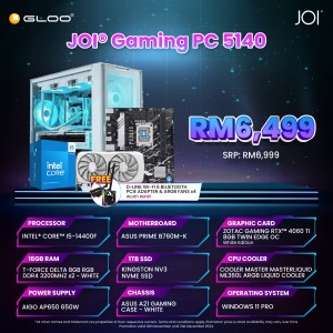 JOI GAMING PC (Intel® Core™ i5-14400F/16GB RAM/1TB SSD/RTX 4060 Ti/W11P)