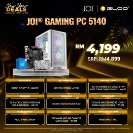 JOI Gaming PC 5140 (Intel core i5-14400F/16GB RAM/500GB SSD/RTX4060 Ti/W11P)