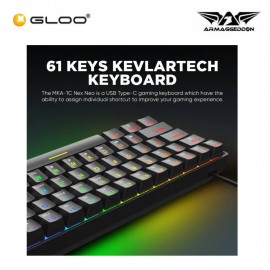 ARMAGGEDON MKA-1C NEX (2024) WIRED MECHANICAL KEYBOARD-BLACK (CLICKY) 8886411983123