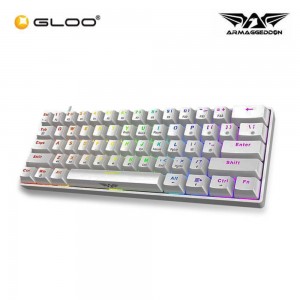 ARMAGGEDON MKA-1C NEX (2024) WIRED MECHANICAL KEYBOARD-WHITE (LINEAR) 8886411983246