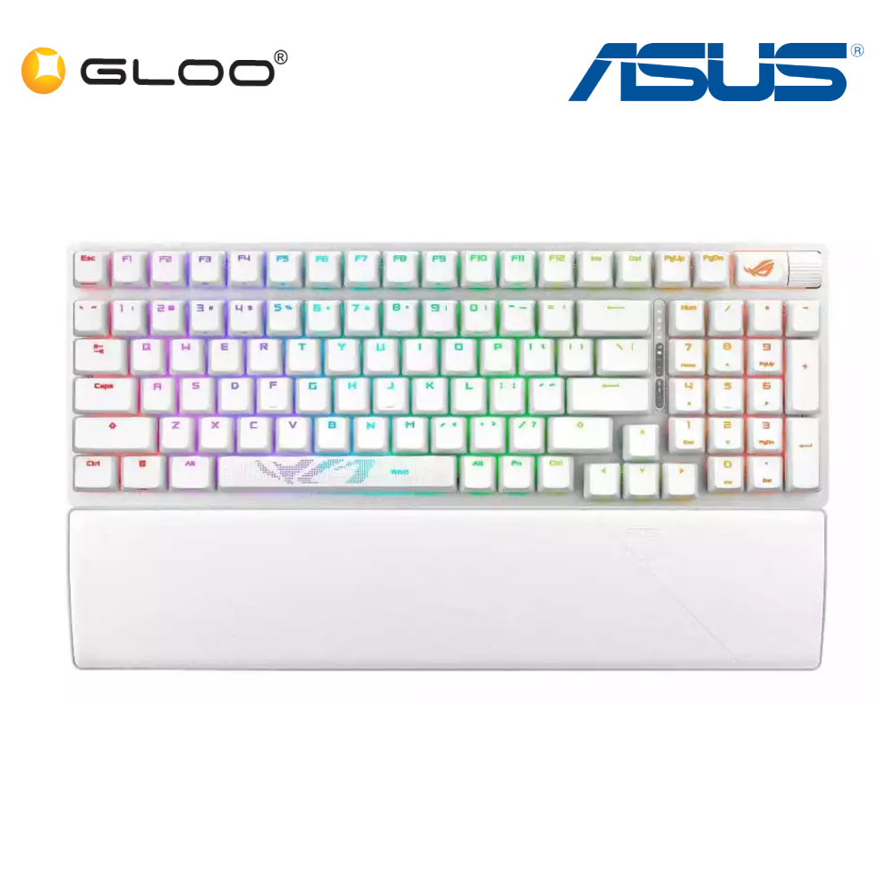 Asus X901 ROG Strix Scope II 96 Wireless Gaming Keyboard - White NXSM STORM SWITCH (90MP037B-BKUA10)