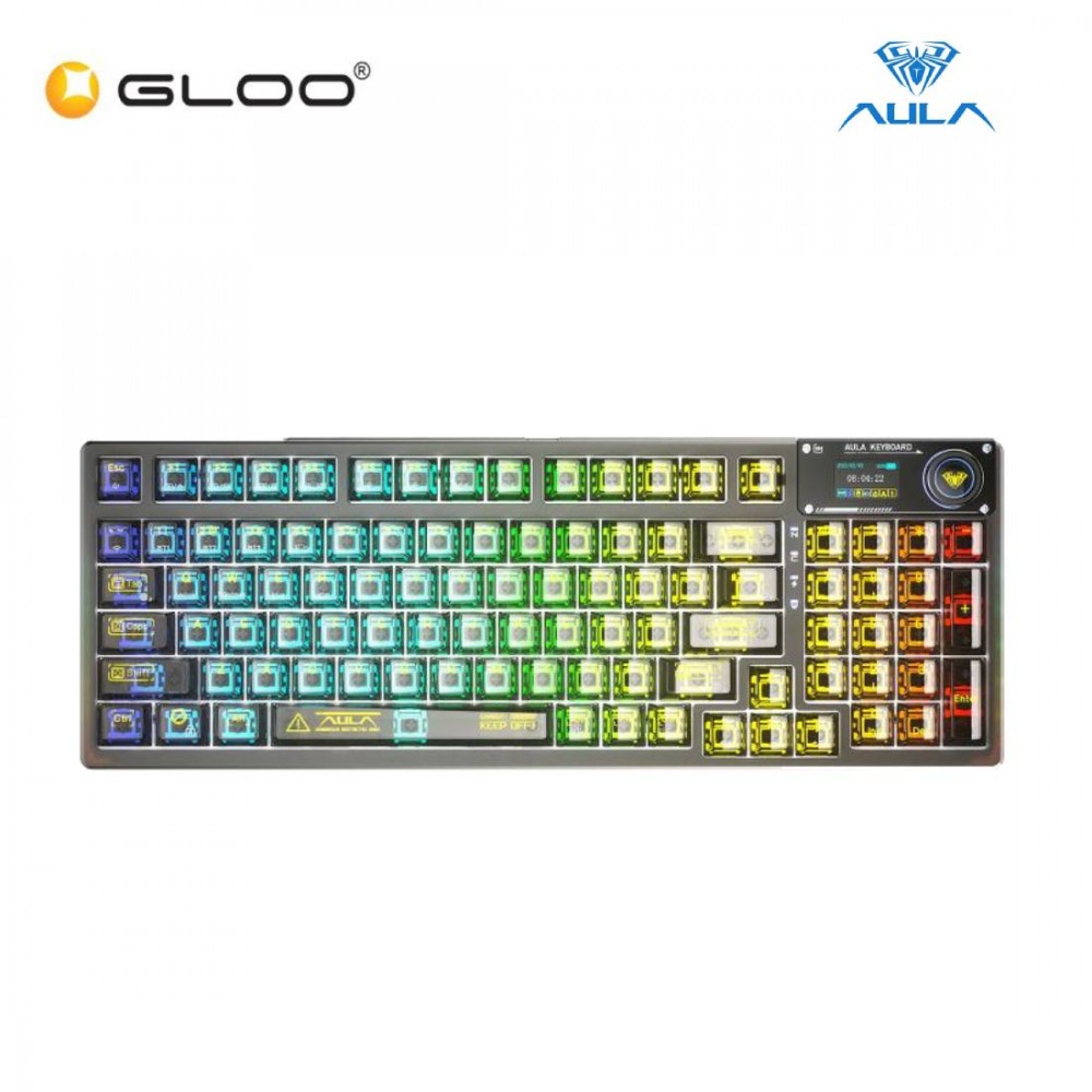 AULA F98 PRO Wireless Mechanical Keyboard - Black (F98-PRO-BLACK)