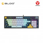 FANTECH (MK890V2-SKY BLUE)-ATOM 96 KEY WIRED GAMING KEYBOARD WITH BLUE SWITCH (MK890V2-SBU)