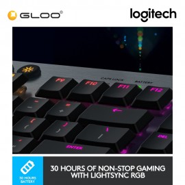 Logitech G913 Lightspeed Ultrathin Wireless RGB Mechanical Gaming Keyboard - Linear (920-008965)