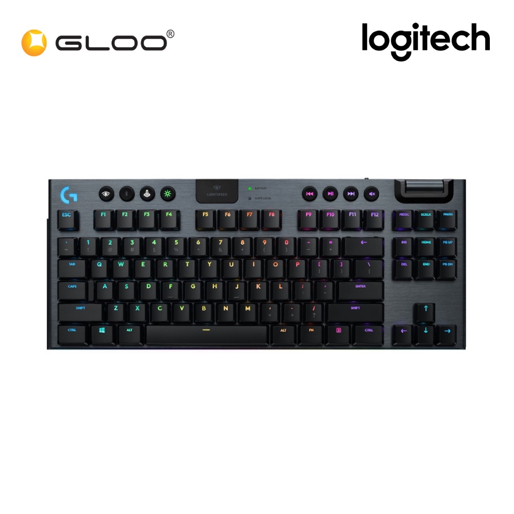 Logitech G913 TKL Tenkeyless Lightspeed Wireless RGB Mechanical Gaming Keyboard - Tactile 920-009506