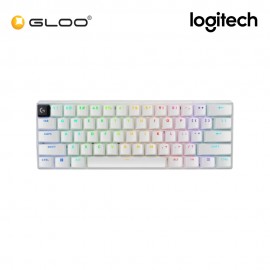 Logitech G PRO X 60 LIGHTSPEED Wireless Gaming Keyboard (Tactile) - White 920-011935