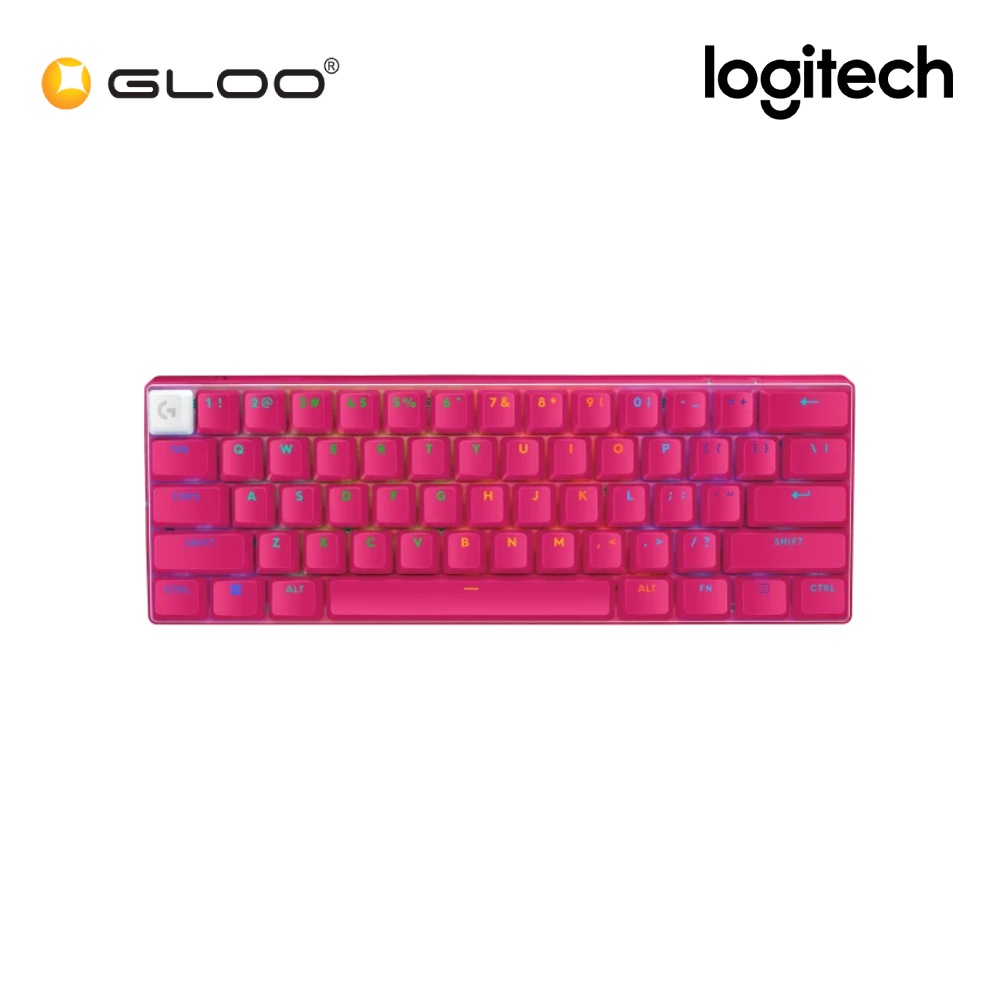 Logitech G PRO X 60 LIGHTSPEED Wireless Gaming Keyboard (Tactile) - Magenta 920-011954