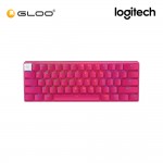 Logitech G PRO X 60 LIGHTSPEED Wireless Gaming Keyboard (Tactile) - Magenta 920-011954