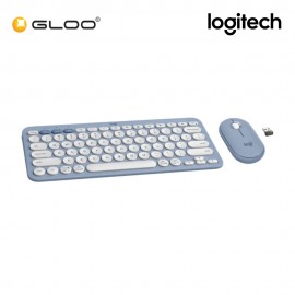 Logitech PEBBLE 2 COMBO - Blue - Keyboard and Mouse Combo (920-012190)