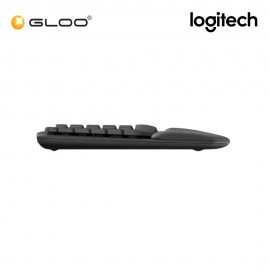 Logitech Wave Keys Wireless Ergonomic Keyboard - Graphite 920-012281