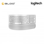 Logitech Wave Keys Wireless Ergonomic Keyboard – Off-White/Pale Grey 920-012282