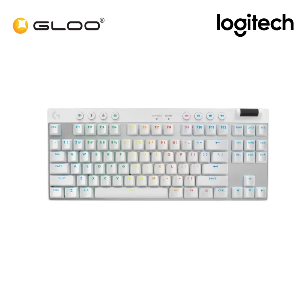 Logitech Pro X TKL Lightspeed Gaming Keyboard – White (920-012149)