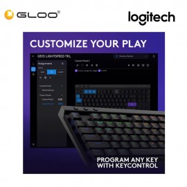 Logitech G515 LIGHTSPEED TKL Wireless Gaming Keyboard - BLACK (920-012580)