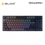 Tecware Veil 87 Pre-Built Pearl Linear Switch Mechanical Keyboard - Black TWKB-VEIL87BK-LNR