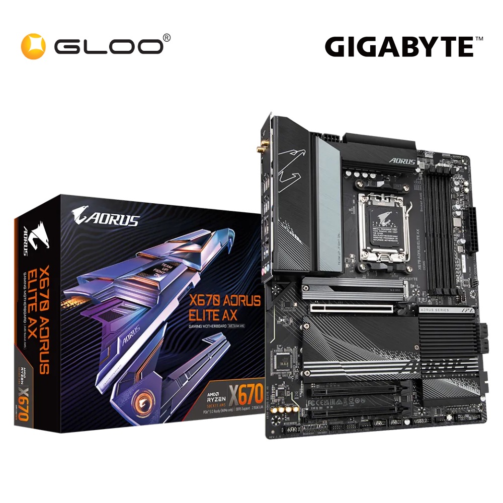 Gigabyte X670 AORUS ELITE AX Motherboard (9MX67ELX-00)