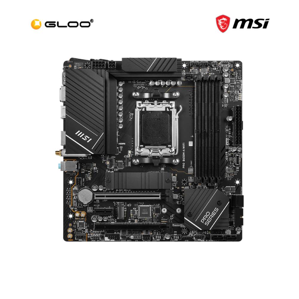 MSI PRO B650M-A WiFi AMD DDR5 MATX Gaming Motherboard (911-7D77-012)