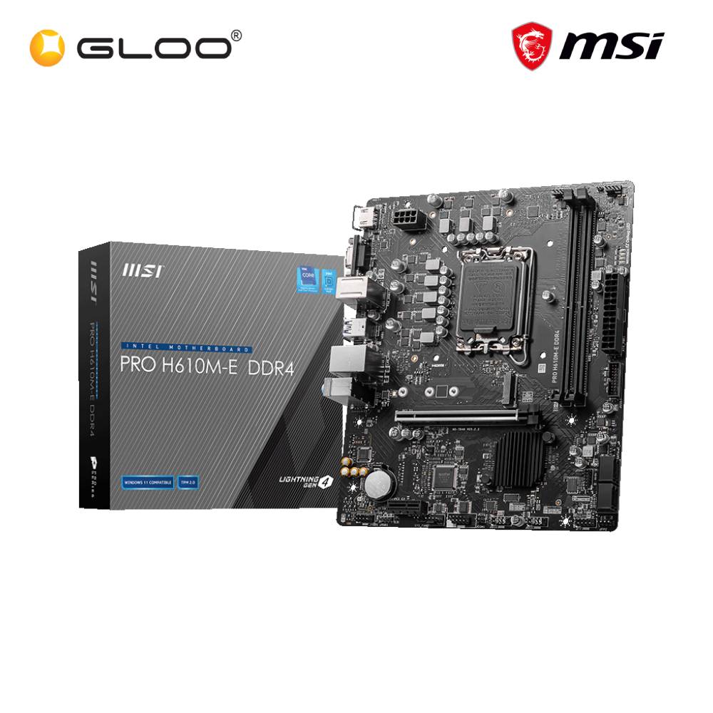 MSI PRO H610M-E DDR4 M-ATX Motherboard (911-7D48-003)