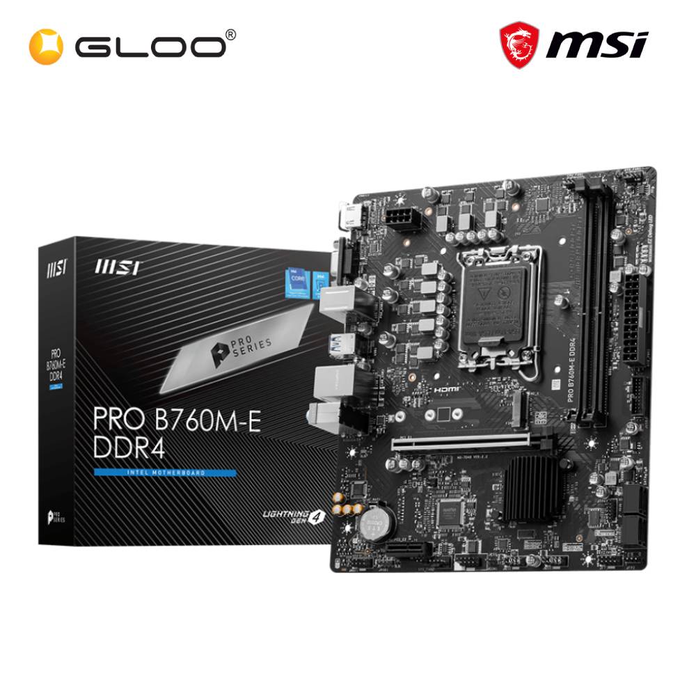 MSI PRO B760M-E DDR4 MOTHERBOARD (911-7D48-013)