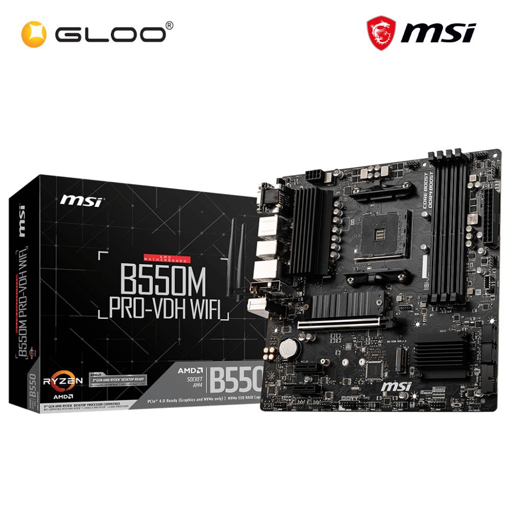 MSI B550M PRO-VDH Wifi Motherboard (911-7C95-048/911-7C95-056)