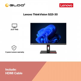 Lenovo ThinkVision S22i-30 21.5-inch Monitor (63FCKARBWW)