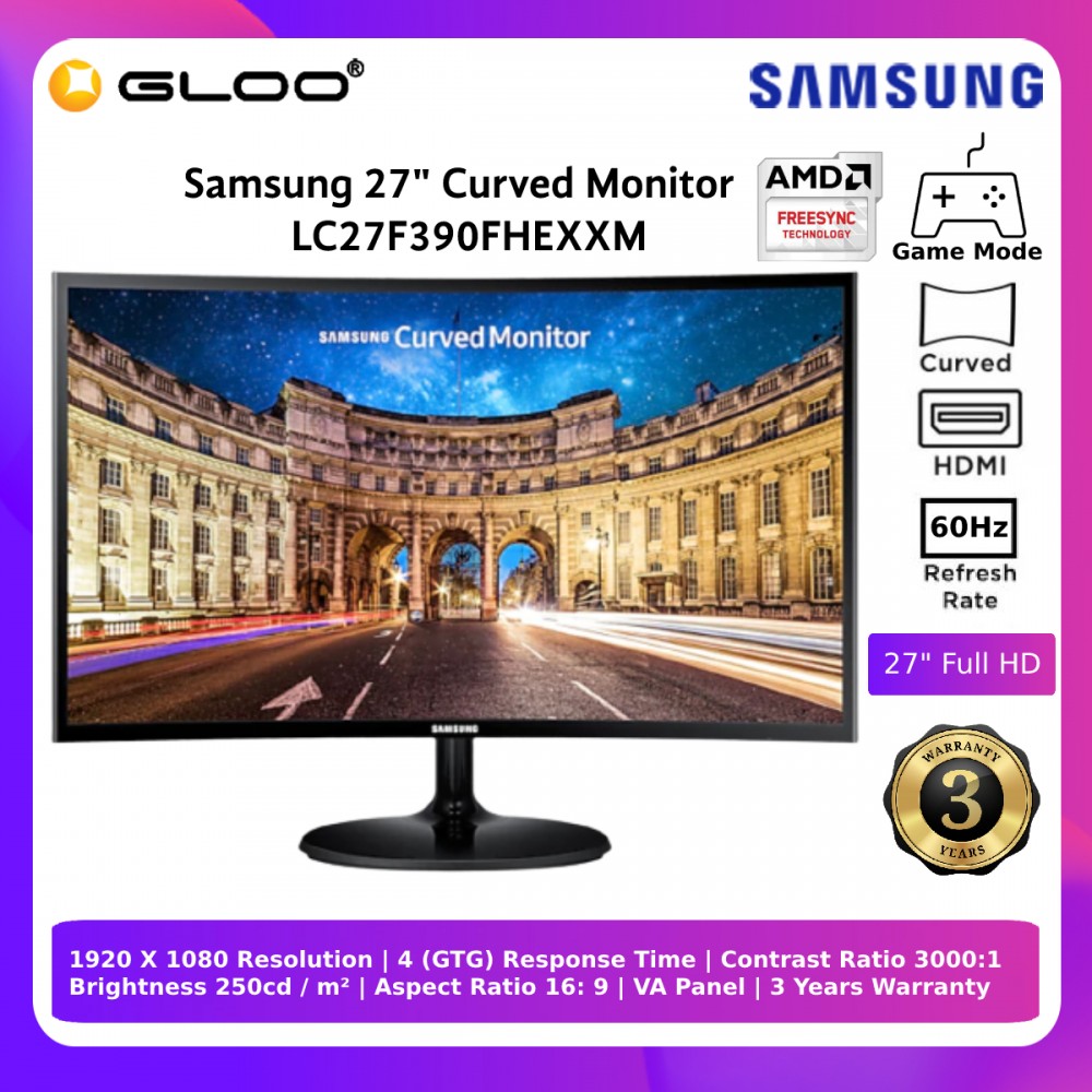 Samsung 27 Curve Monitor Lc27f390fhexxm