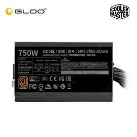 Cooler Master MWE Bronze V3 750W Power Supply CM-MPE-7501-ACABW-3BUK