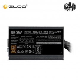 Cooler Master MWE Bronze V3 650W Power Supply CM-MPE-6501-ACABW-3BUK