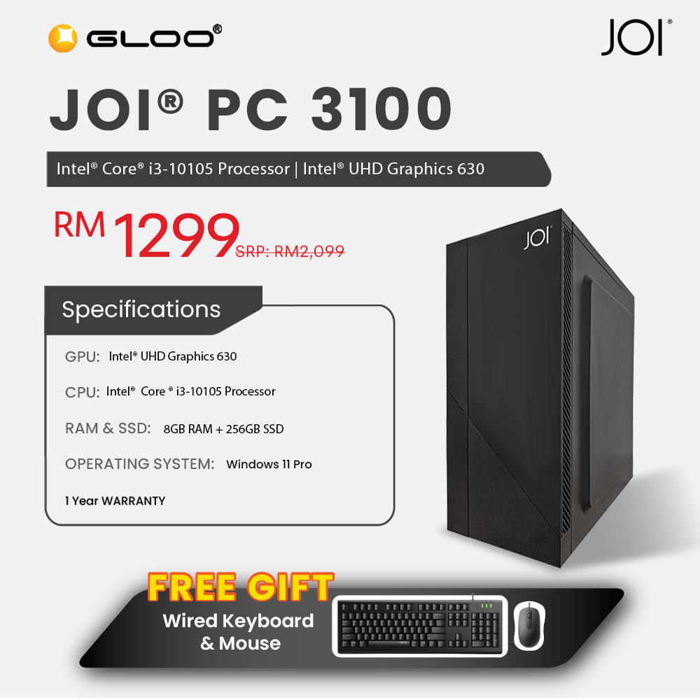 JOI PC 3100 (i3-10105/8GB RAM/256GB SSD/W11P)