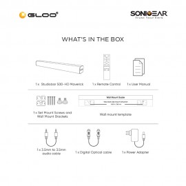 SonicGear StudioBar 500HD Maverick DSP TV SoundBar 8886411911140