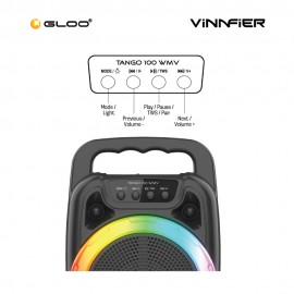 Vinnfier Tango 100WMV (2023) TWS Bluetooth Portable Speaker 9555637204204